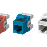 DS-1CK6U180T-B Cat6 Unshielded 180° Punch-Down Keystone Jack for Ethernet Networks