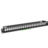 Hikvision DS-1CP0P24-1U 24-Port Shielded Patch Panel 1U rack mount black