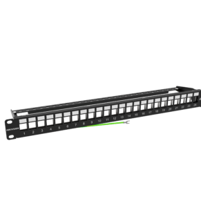 Hikvision DS-1CP0P24-1U 24-Port Shielded Patch Panel 1U rack mount black