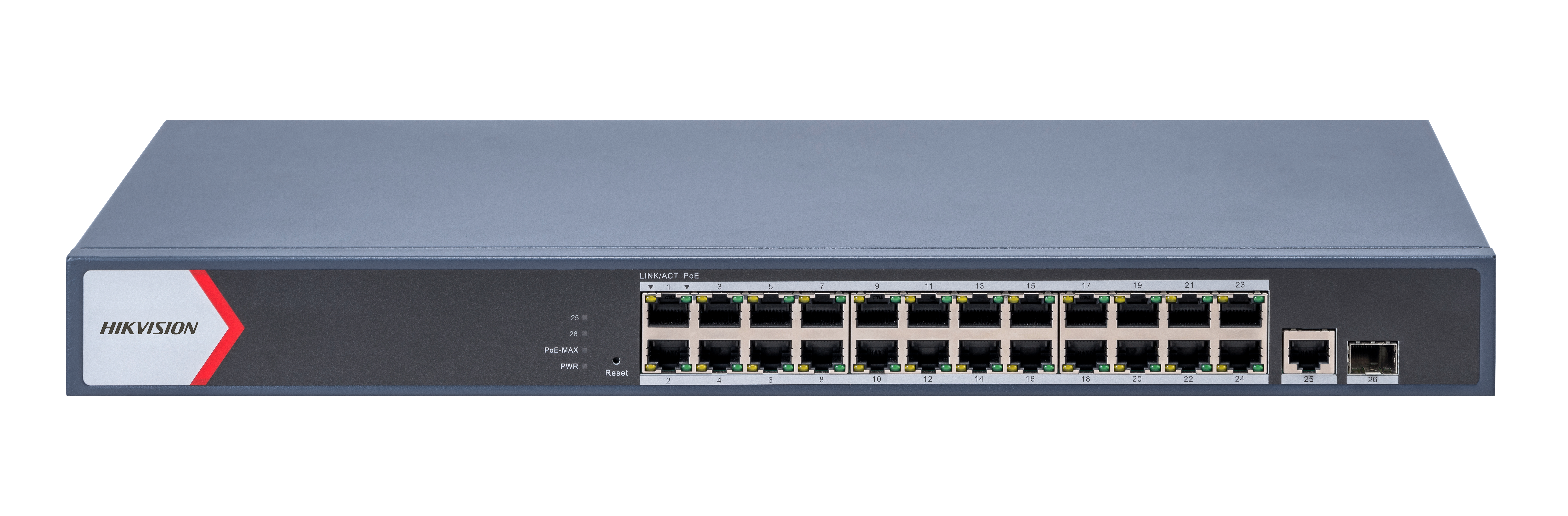 Hikvision DS-3E1526P-EI-M 24-Port Smart Managed PoE Ethernet Switch with uplink and fiber port