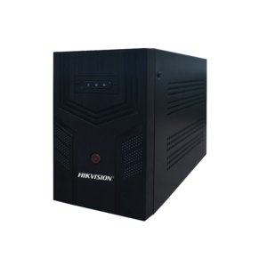 Hikvision DS-UPS1200VA-Q-T 1200VA offline UPS with LED indicators and multiple outlet backup